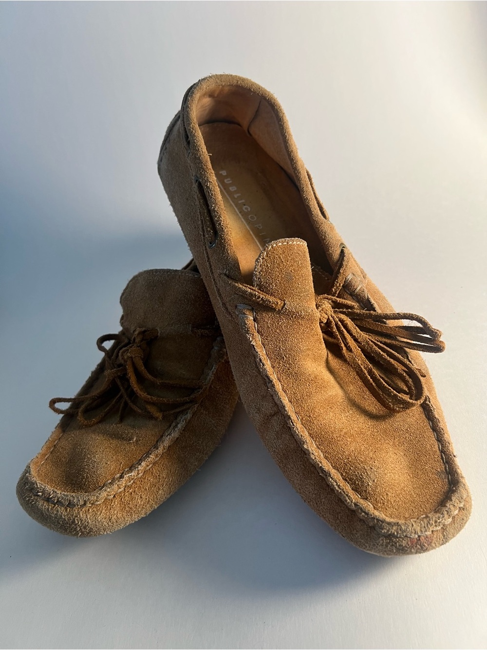 Public Opinion Men's Suede Tassel Loafers in Brown - Classic Slip-On Style SZ 8